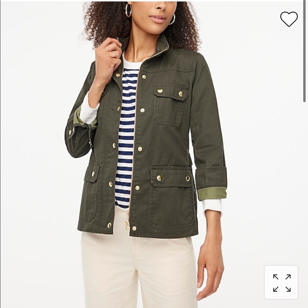 J.Crew relaxed boyfriend field jacket size s